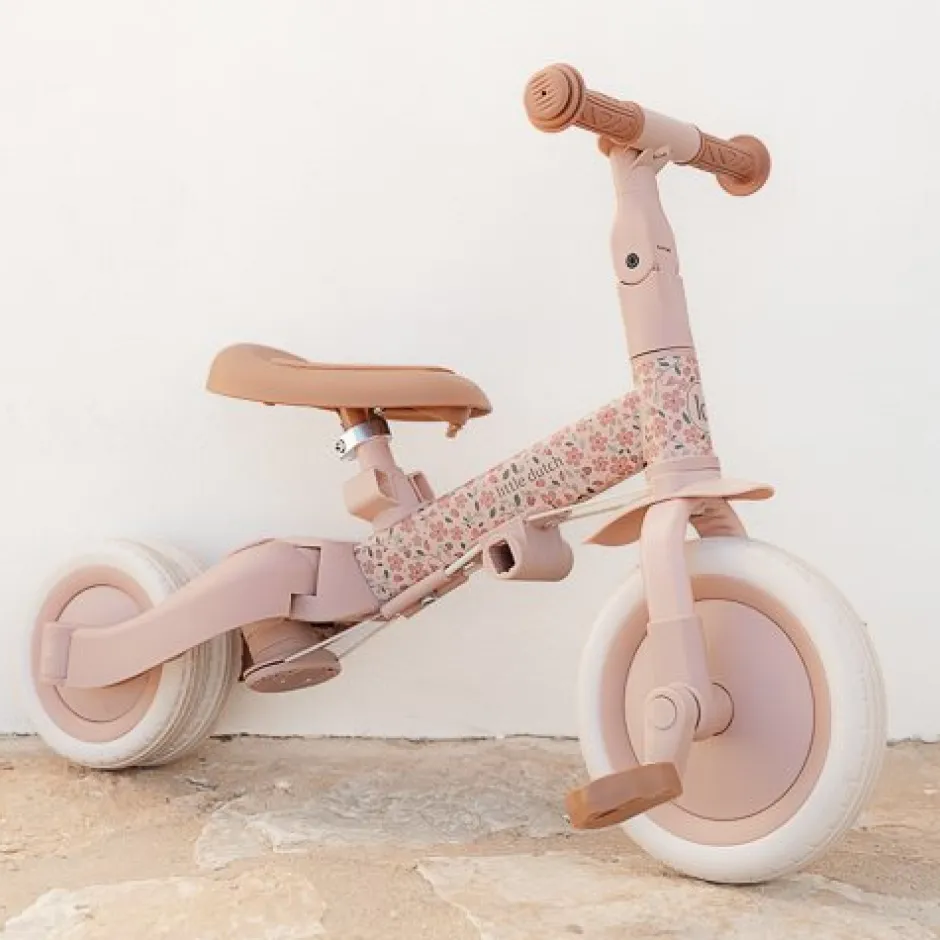 Little Dutch Driewielers|Buitenspeelgoed^4 in 1 Driewieler Pink