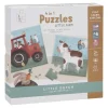 Little Dutch Speelgoed Vanaf 3 Jaar|Speelgoed Vanaf 2 Jaar^4 in 1 puzzel Little Farm
