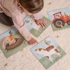 Little Dutch Speelgoed Vanaf 3 Jaar|Speelgoed Vanaf 2 Jaar^4 in 1 puzzel Little Farm
