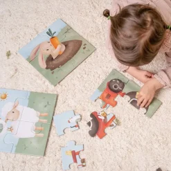 Little Dutch Speelgoed Vanaf 3 Jaar|Speelgoed Vanaf 2 Jaar^4 in 1 puzzel Little Farm