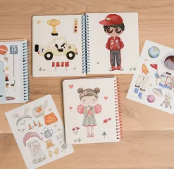 Little Dutch Speelgoed Vanaf 3 Jaar|Creatief Speelgoed^Aankleed- en stickerboek Jim & Friends