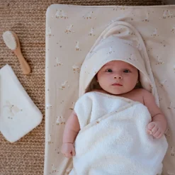 Little Dutch Verschoning|Aankleedkussenhoezen^Aankleedkussenhoes - Beige - Newborn Naturals - Little Goose