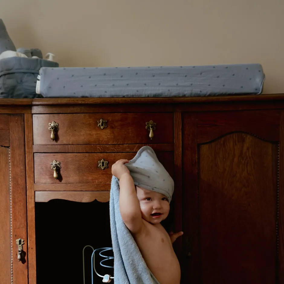 Little Dutch Verschoning|Aankleedkussenhoezen^Aankleedkussenhoes - Blauw - Essentials