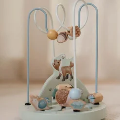 Little Dutch Houten Speelgoed|Educatief Speelgoed^Activiteiten spiraal - Blauw - Forest Friends