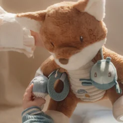 Little Dutch Educatief Speelgoed^Activiteitenknuffel Vos - Blauw - Forest Friends