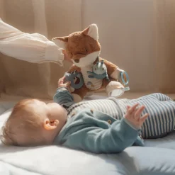 Little Dutch Educatief Speelgoed^Activiteitenknuffel Vos - Blauw - Forest Friends