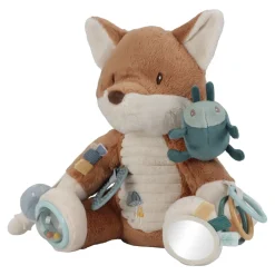 Little Dutch Educatief Speelgoed^Activiteitenknuffel Vos - Blauw - Forest Friends