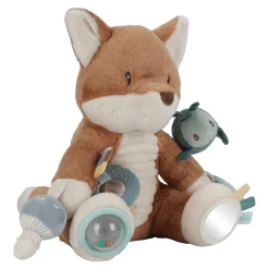 Little Dutch Educatief Speelgoed^Activiteitenknuffel Vos - Blauw - Forest Friends