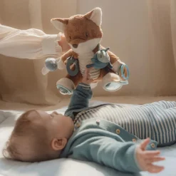 Little Dutch Educatief Speelgoed^Activiteitenknuffel Vos - Blauw - Forest Friends