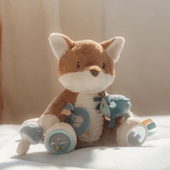 Little Dutch Educatief Speelgoed^Activiteitenknuffel Vos - Blauw - Forest Friends