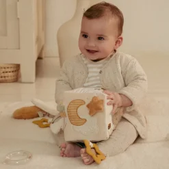 Little Dutch Educatief Speelgoed^Activiteitenkubus - Beige - Newborn Naturals