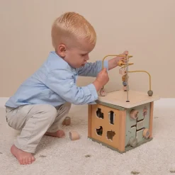 Little Dutch Educatief Speelgoed|Houten Speelgoed^Activiteitenkubus Little Farm