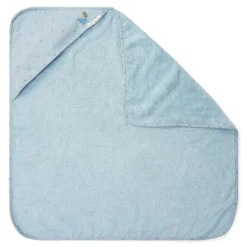 Little Dutch Omslagdoek|Badcape Baby^Badcape - Blauw - 75 x 75 - Essentials