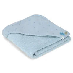 Little Dutch Omslagdoek|Badcape Baby^Badcape - Blauw - 75 x 75 - Essentials