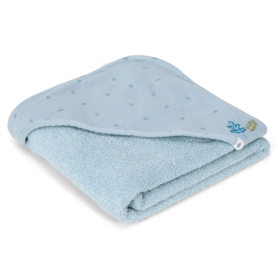 Little Dutch Omslagdoek|Badcape Baby^Badcape - Blauw - 75 x 75 - Essentials
