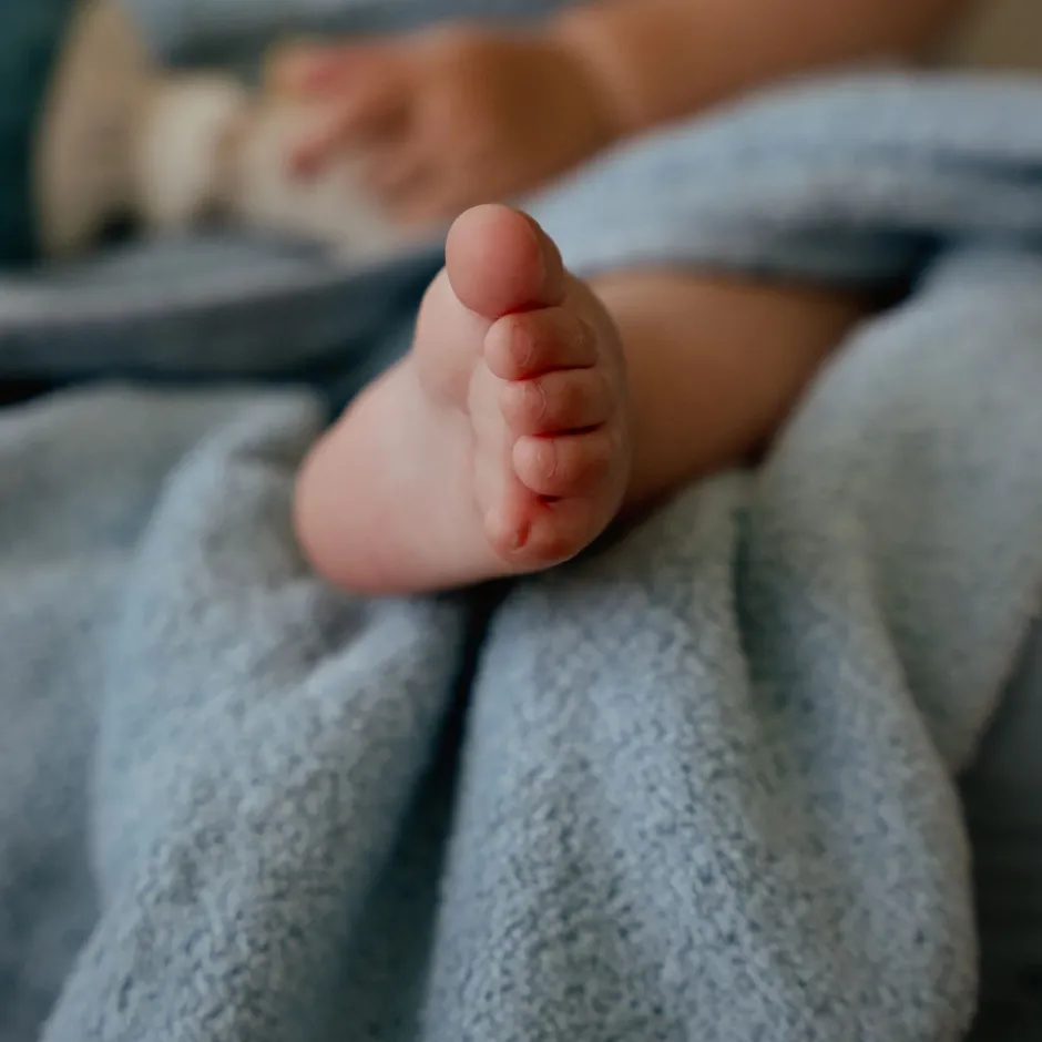 Little Dutch Omslagdoek|Badcape Baby^Badcape - Blauw - 75 x 75 - Essentials