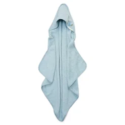 Little Dutch Omslagdoek|Badcape Baby^Badcape - Blauw - 75 x 75 - Essentials