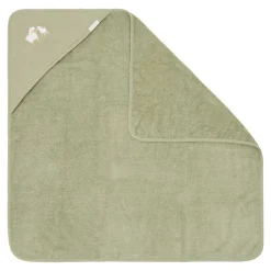 Little Dutch Badcape Baby|Omslagdoek^Badcape - Groen - 75 x 75 - Little Farm