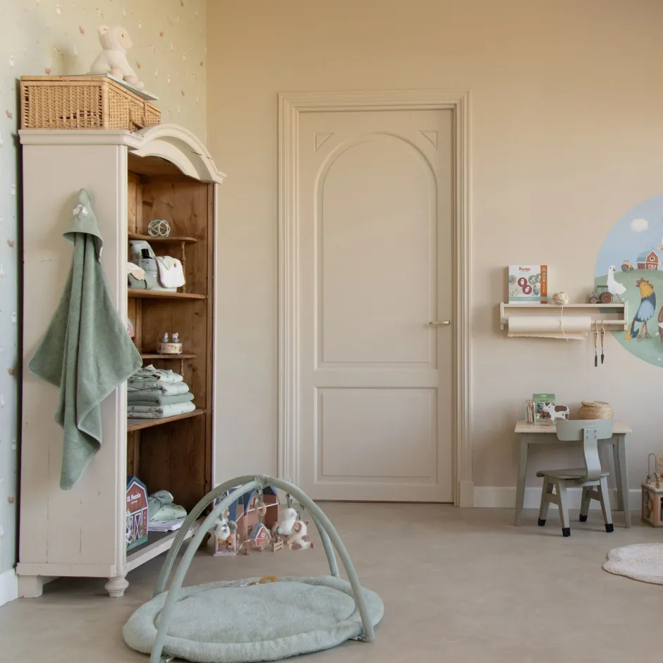 Little Dutch Badcape Baby|Omslagdoek^Badcape - Groen - 100 x 100 - Little Farm