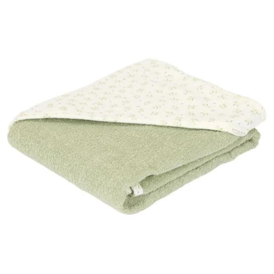 Little Dutch Badcape Baby|Omslagdoek^Badcape - Groen - Essentials - Blueberry Leaves