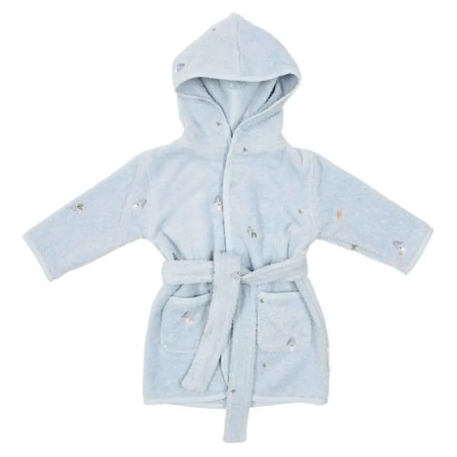 Little Dutch Badjas Kind|Badjasjes & Poncho's^Badjas - Blauw - Forest Friends