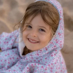 Little Dutch Badjasjes & Poncho's|Badponcho Kind^Badponcho - Meerkleurig - Maat one size - Sunny Flowers