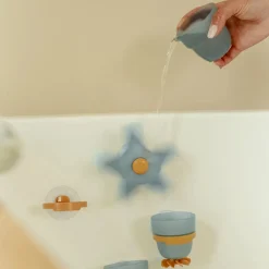 Little Dutch Badspeelgoed^Badwand bekers - blauw - Essentials