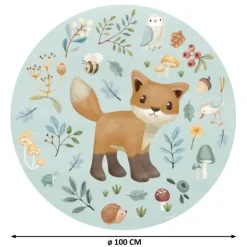 Little Dutch Decoratie|Behang^Behangcirkel - Meerkleurig - Forest Friends - Forest Wonders
