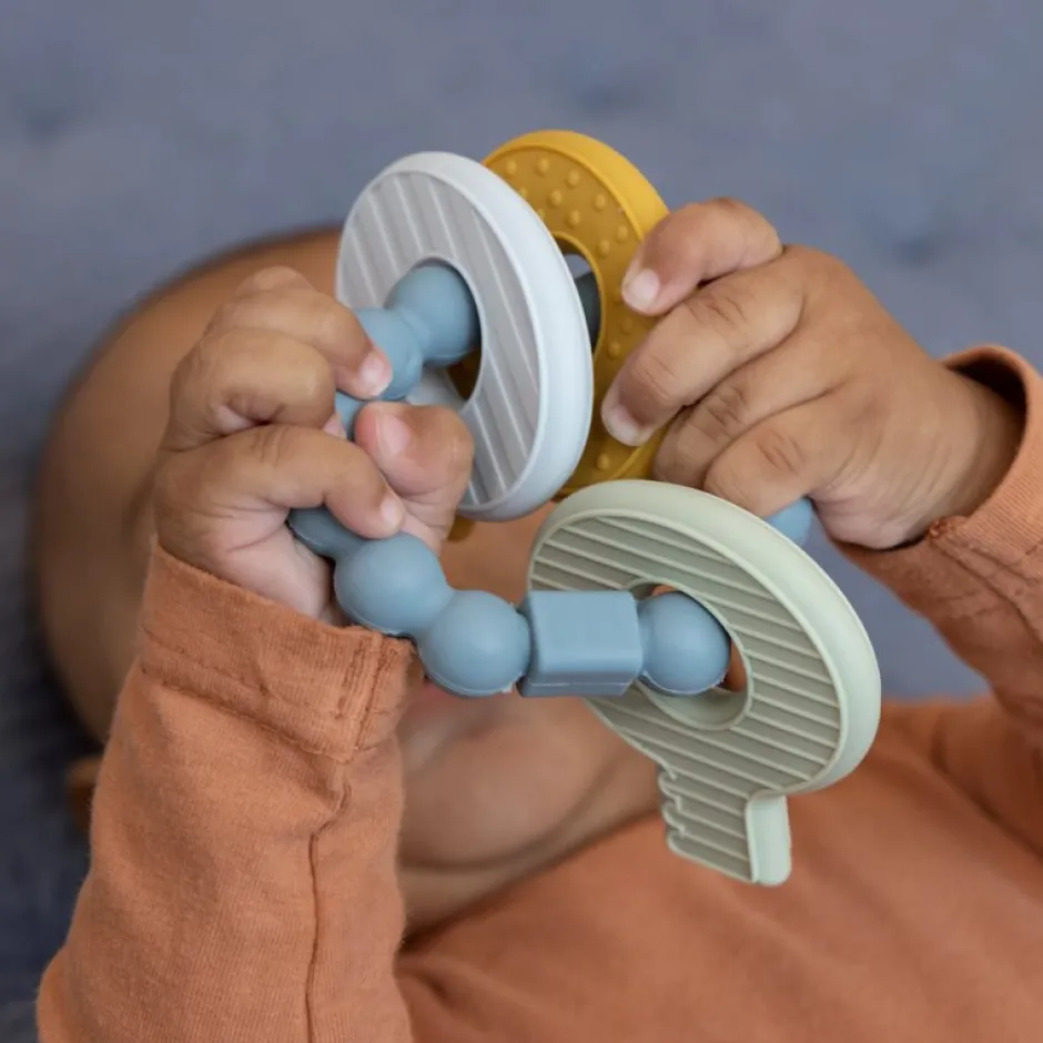 Little Dutch Bijtring^Bijtspeeltje sleutelbos blauw