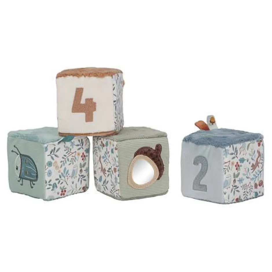 Little Dutch Educatief Speelgoed^Blokkenset - Blauw - Forest Friends