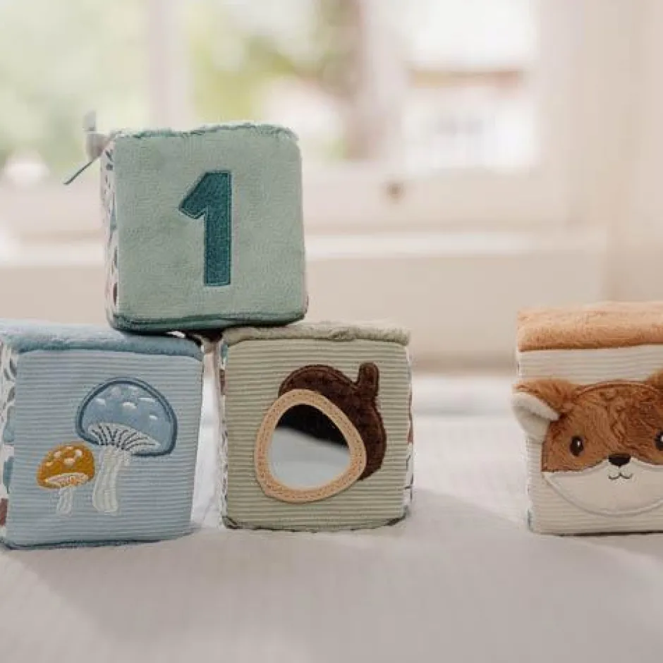 Little Dutch Educatief Speelgoed^Blokkenset - Blauw - Forest Friends