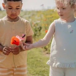 Little Dutch Meisjes Kleding|Kinderkleding^Blouse mouwloos - Groen - Fairy Garden