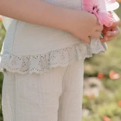 Little Dutch Meisjes Kleding|Kinderkleding^Blouse mouwloos - Groen - Fairy Garden