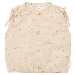 Little Dutch Meisjes Kleding|Kinderkleding^Blouse mouwloos - Zand - Fairy Garden