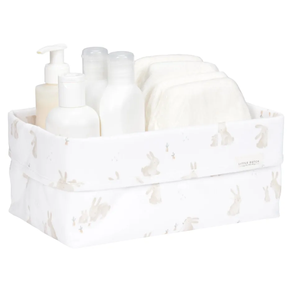 Little Dutch Commodemandjes|Decoratie^Commodemandje groot - Wit - Newborn Naturals - Baby Bunny