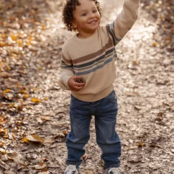 Little Dutch Jongens Kleding|Kinderkleding^Denim Broek - Blauw - Forest Friends