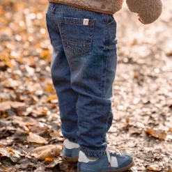 Little Dutch Jongens Kleding|Kinderkleding^Denim Broek - Blauw - Forest Friends