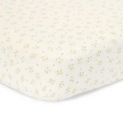 Little Dutch Hoeslakens^Eenpersoons hoeslaken - Groen - Essentials - Blueberry Leaves