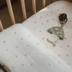 Little Dutch Hoeslakens^Eenpersoons hoeslaken - Wit - Maat Eenpersoons - Forest Friends - Forest Treasures