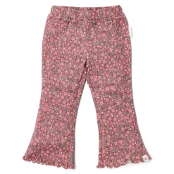 Little Dutch Meisjes Kleding|Kinderkleding^Flared broek - Roze - Fairy Garden - Bloemen
