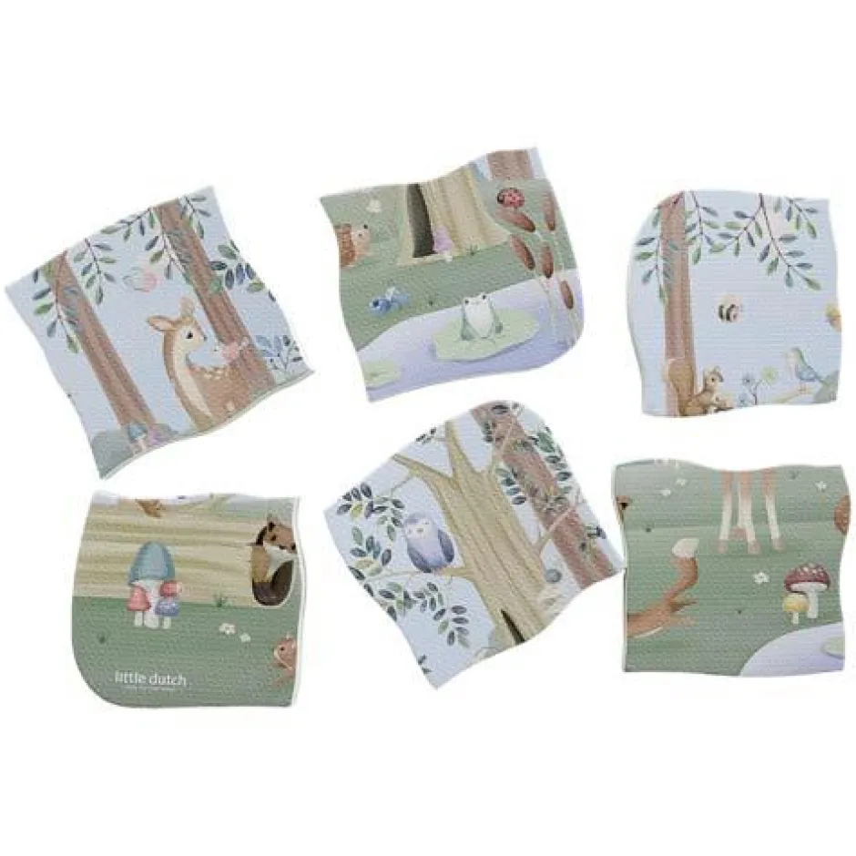 Little Dutch Badspeelgoed^Foam puzzel - Meerkleurig - Forest Friends