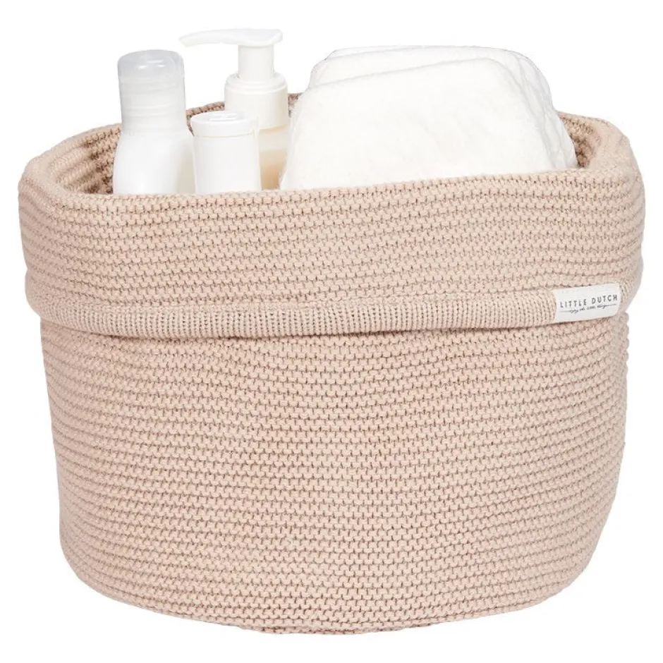 Little Dutch Commodemandjes|Decoratie^Gebreid commodemandje rond Beige