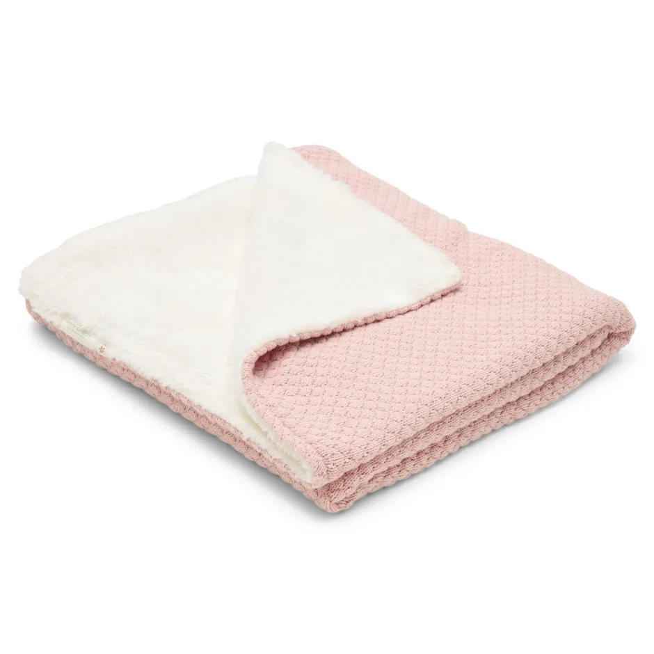 Little Dutch Ledikantdeken^Gebreid ledikantdeken - Fleece - Roze - Essentials