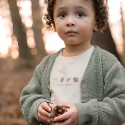 Little Dutch Jongens Kleding|Kinderkleding^Gebreid vest - Groen - Forest Friends