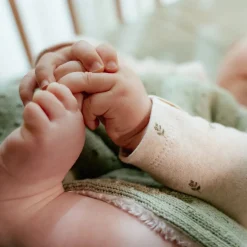 Little Dutch Wiegdekens^Gebreid wiegdeken - Fleece – Groen – Essentials