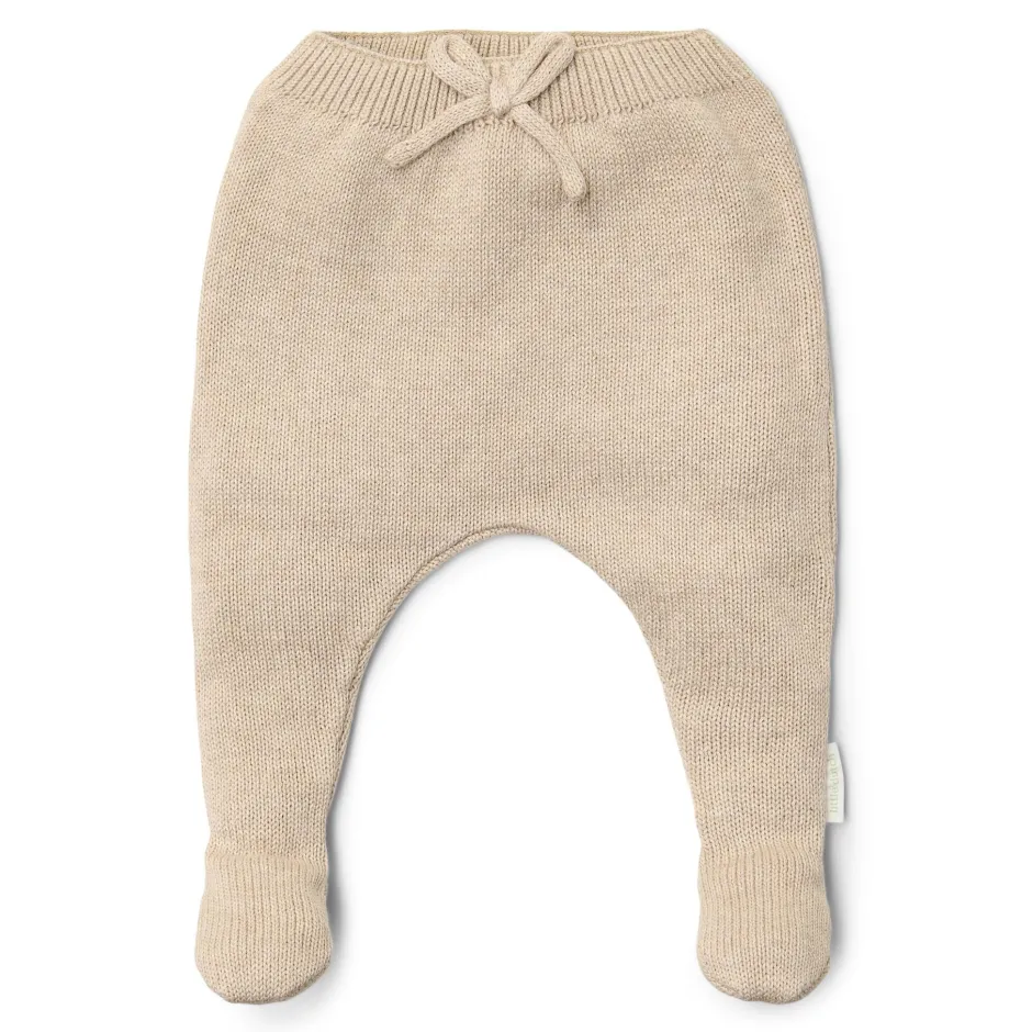 Little Dutch Babykleding^Gebreide broek - Beige - Newborn Naturals