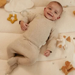 Little Dutch Babykleding^Gebreide broek - Beige - Newborn Naturals