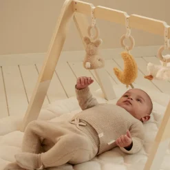 Little Dutch Babykleding^Gebreide broek - Beige - Newborn Naturals