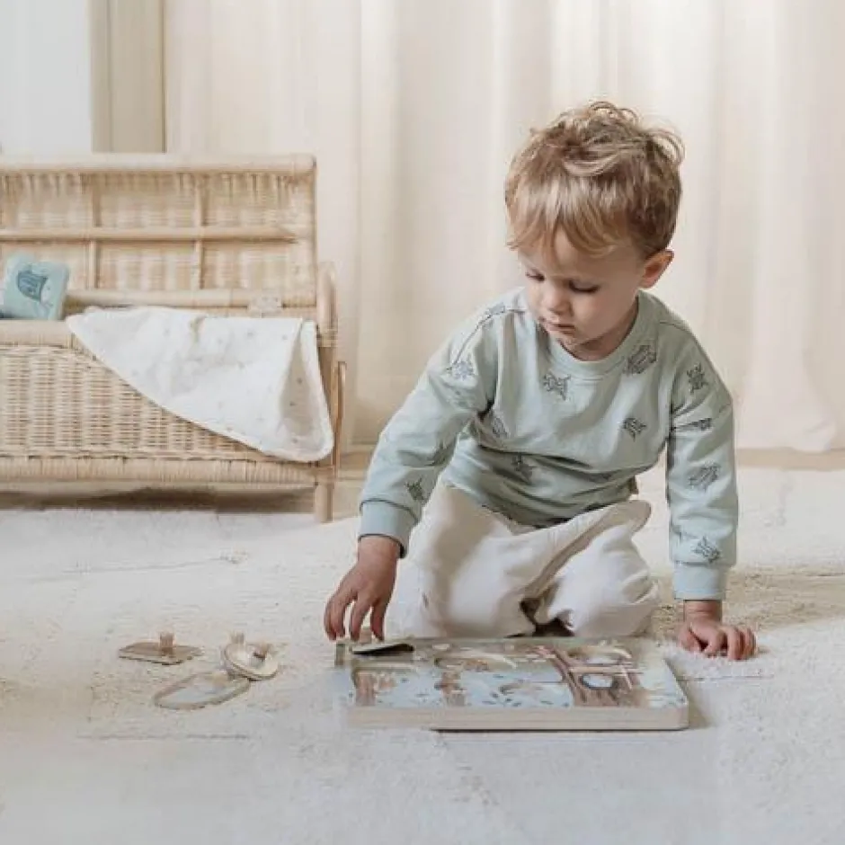 Little Dutch Speelgoed Vanaf 1 Jaar|Puzzels & Spelletjes^Geluidenpuzzel - Blauw - Forest Friends