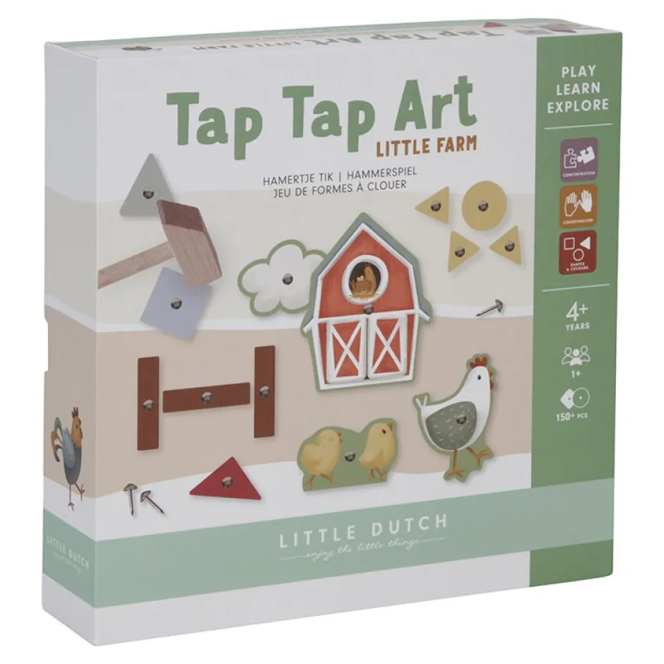Little Dutch Puzzels & Spelletjes|Houten Speelgoed^Hamertje tik Little Farm